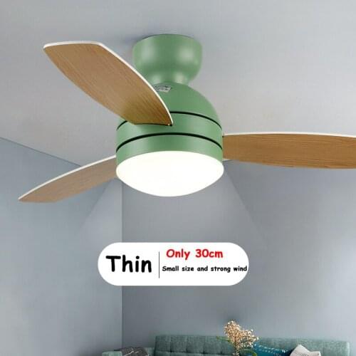 Nordic Lamps Ultra-thin Ceiling Fans with Remote Control Living Dining Room Bedroom Ventilador De Techo ABS Plastic Lighting