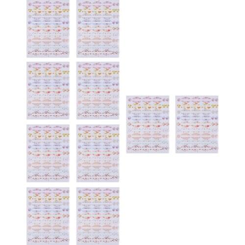 10 pcs Essential Oil Bottle Tags Blank Colorful Self Adhesive Labels Decals Cosmetic Tag for Home