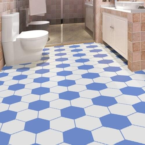 PVC Waterproof Floor Stickers Self Adhesive Vinyl Floor TilesKitchen Wall Sticker House Renovation Wall Ground Home Decoration
