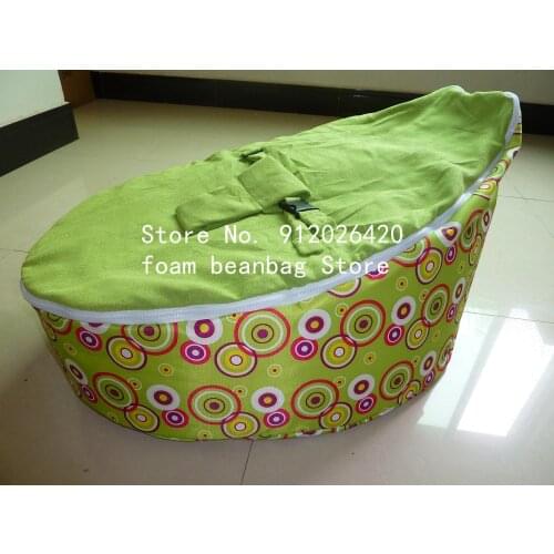 Blue circle dots waterproof base Simple style comfortable and soft portable square giant rectangle big bean bag sofa