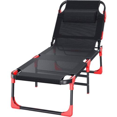 Modern Folding Lounger Heavy Duty Chaise Lounge for Beach Home Office Noon Break Sun Lounger 190*67*30cm