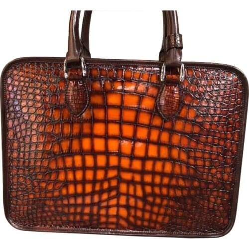 Chue men handbag single shoulder men bag men crocodile bag men crocodile leather bag men handbag
