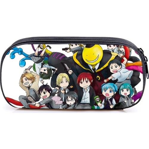 New Assassination Classroom stationery bag kids pencil bag Boys Girls high quality cute Daily pencil case Students pencil bag