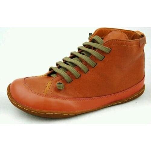 Womens Leather Ankle Boots 2020 Fall Winter Retro Womens Casual Comfortable Womens Shoes Plus Size