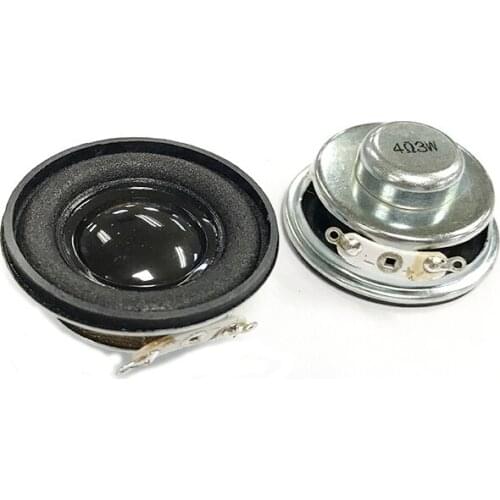 1.5 Inch Speaker 3W 4Ohm 40mm Portable Speaker Horn Mini Amplifier Rubber Gasket Loudspeaker Trumpet 2Pcs
