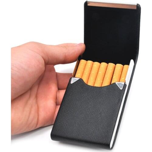 1 PC Smoking Accessories Cigarette Storage Case Box Cigar Storage Box Multifunction Card Cases PU lether Tobacco Holder