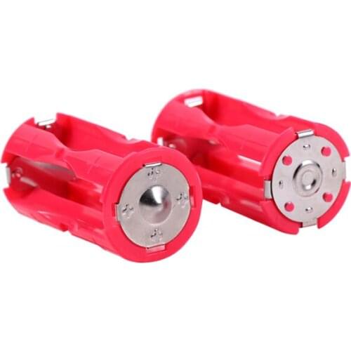 10pcs 4AAA to C Size Parallel Portable Battery Convertor Adapter Holder Cases Box Convert 1/2/3/4 AAA Battery to C Battery