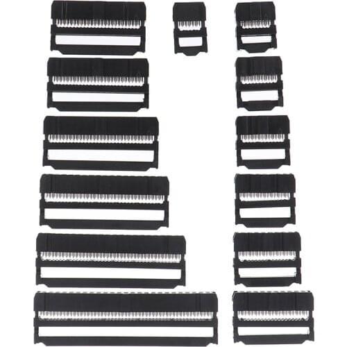 10pcs 6/8/10/12/14-50Pin IDC Socket Pin Dual Row Pitch 2.54mm IDC Connector 6-50 Pin Cable Socket Plug Ribbon Cable Connector