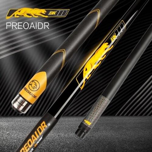 2020 PREOAIDR Black Maple Shaft BK3 Pool Cues Billiards Cue 13mm 11.8mm 10.8mm Leather Wrap China