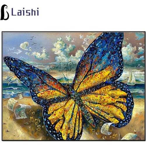 5D DIY Diamond Painting Animal Butterfly Cross Stitch Kit Full Drill Diamond Embroidery Mosaic Picture of Rhinestones Home Decor