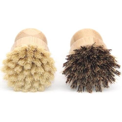 80%HOTShort Handle Stove Washing Brush Moisture-proof Wood Good Toughness Dishwashing Brush Kitchen Accessories