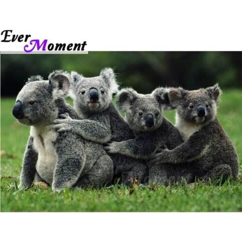 Ever Moment Diamond Painting Koala Full Square Drill Decoration For Home Mosaic Diamond Embroidery 5D DIY Rhinestone ASF1364
