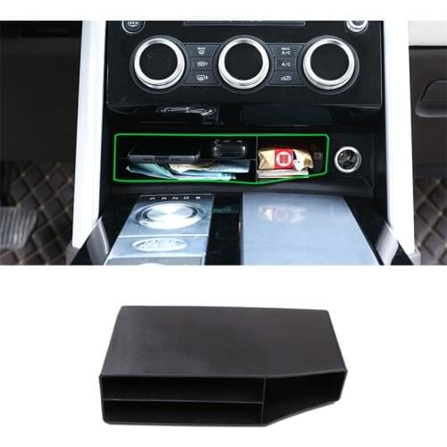 For Land Rover Discovery 5 2017 ABS Plastic Central Console Multifunction Storage Box Phone Tray Accessories