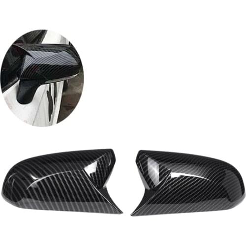 Car Auto Carbon Fiber Car Side View Rearview Mirror Cover Caps Trim Sticker For Toyota Camry 2018+ For Avalon 2019 C-HR 2016-201