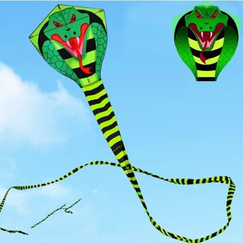 Free shipping large snake kite fly toys ripstop nylon kite sports outdoor children kite weifang cobra kite factory ikite eagle