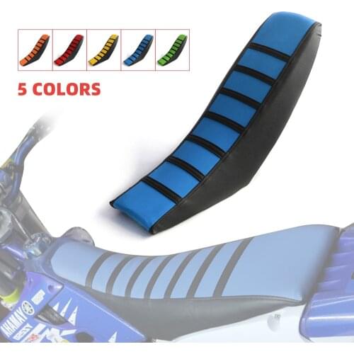 Motorcycle Gripper Soft Seat Cover Striped Rubber Anti-slip Seat For YAMAHA TTR125 TTR250 TTR600 ttr 125 250 600 XT250 TRICKER