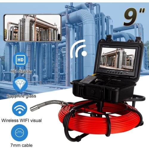 EYOYO 30M Self-Leveling 23mm Camera Built-in 512Hz Transmitter Sonde Underwater Industrial Pipeline Inspection Sewer Camera