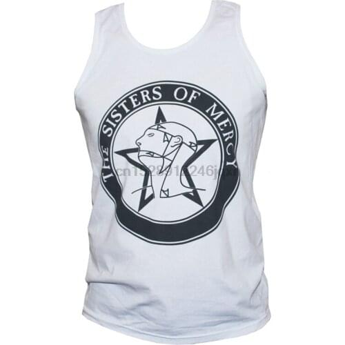 The Sisters Of Mercy T Shirt Vest Bauhaus Cure Gothic Rock Metal Band Top Sportswear Tee Shirt