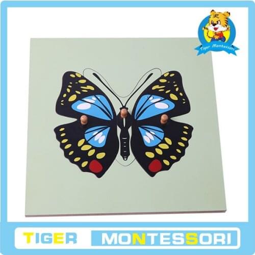 Montessori material botany puzzle Butterfly Puzzle toy