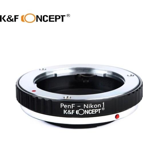 K&F CONCEPT Camera Adapter Ring Tube Lens Adapter Ring for Olympus Pen F Mount Lens to for Nikon 1 Nikon J1 Nikon V1 Camera