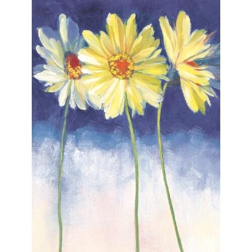 Canvas prints Pictures yellow flower art Decorative Oil Paintings On Canvas Flower Pictures For Living Room
