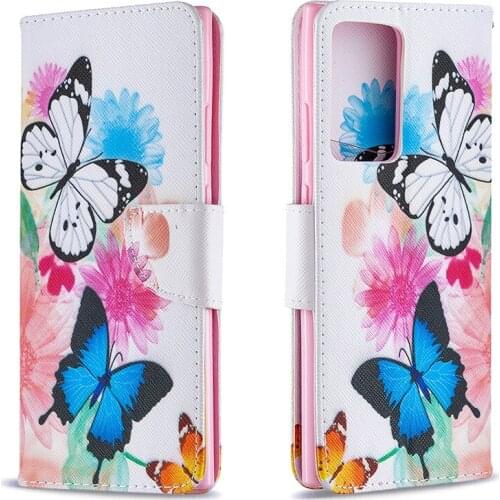 New Style Pattern Flip Leather Cover for Samsung Galaxy Note 20 Ultra 10 A51 A71 A21S A10 A50 A70 S M11 S20 S10 S9 Plus Soft TPU