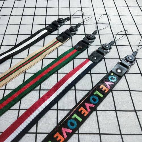 Lariat Fashion Label Lanyard Tie Sling Key ID Card Pass Gym Mobile USB Badge Stand DIY Strap Strap Lasso