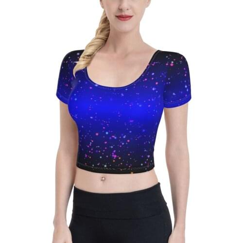 2021 Summer running T-shirts Star Sexy Lady T-Shirt Tie-dye rainbow fashion short sleeves fitness vest for women