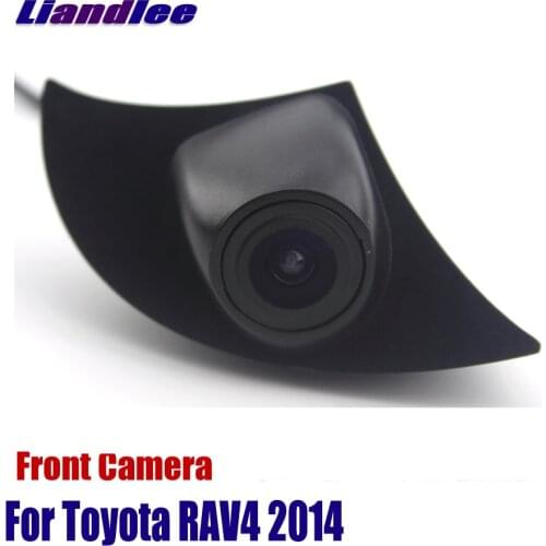 Liandlee AUTO For Toyota RAV4 2014 Front View Camera Logo Embedded ( Not Reverse Rear Parking CAM )
