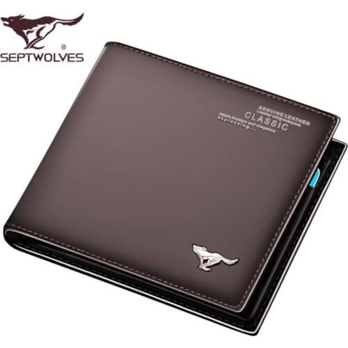 Wallet Mens Short Leather Wallet Student Korean Youth Wallet Business Wallet Mens Bag wallets for men purse