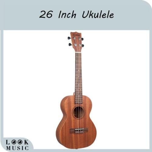 NAOMI Tenor Ukulele 26 Inch Ukelele Sapele Ukulele Rosewood Fretboard for Beginner Uke With Gig Bag (26 inch)