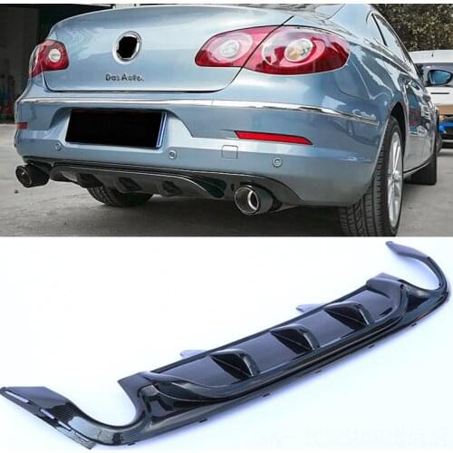 Applicable To For Passat CC Accessories Car Rear Bumper Split Lip Body Kit Spoiler Diffuser Deflector Modification 2009-12