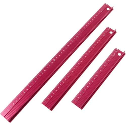 Professional Aluminum Alloy Straight Ruler Protective Scale Measuring Engineers Drawing Tool Rulers 20/30/45cm