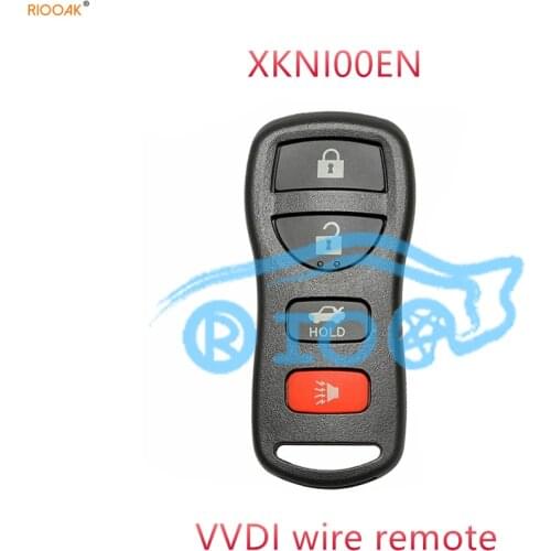 RIOOAK 10pcs/lot Xhorse VVDI Key Programmer XKNI00EN Universal Wired Remote Key 4 Buttons for Nissan VVDI2 vvdi MINI key tool