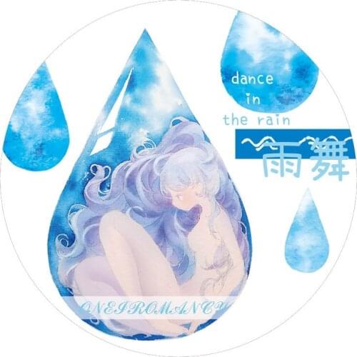 Raindrop Girl Washi Tapes Bullet Journal Masking Tape Adhesive Tape DIY Scrapbooking Washi Stickers