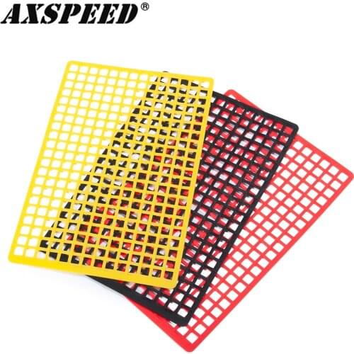 AXSPEED Rubber Luggage Net for 1/8 1/10 Axial SCX10 Wraith D90 Traxxas TRX4 RC Crawler Car Window Net Decoration Parts