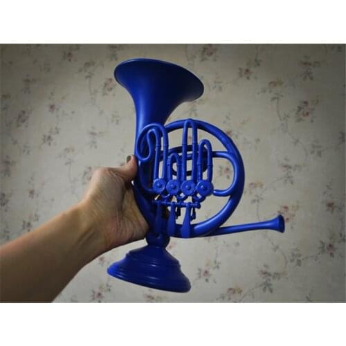 1pcs New How I Met Your Mother Blue Resin Horn Home Desk Decor Cosplay Prop Toy Women Men Christmas Gift