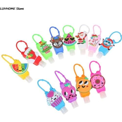1PCS 30ML Silicone Mini Hand Sanitizer Disposable No Clean Detachable Cover Travel Portable Safe Gel Hand Sanitizer Holder