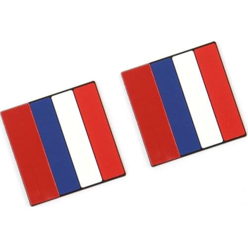 2-10 Pcs Car 3D Sticker French flag Emblem Car Sticker Decal Grille Bumper Window Body Auto Styling