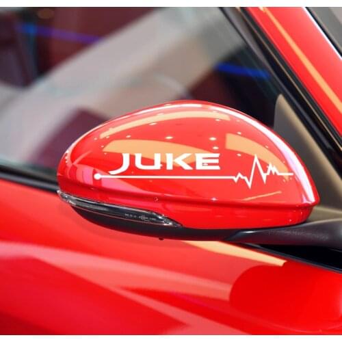 2Pcs Car Rearview Mirror Stickers Stripe Car Rearview Mirror Sticker for NISSAN JUKE Qashqai NOTE Car Stickers Accessories