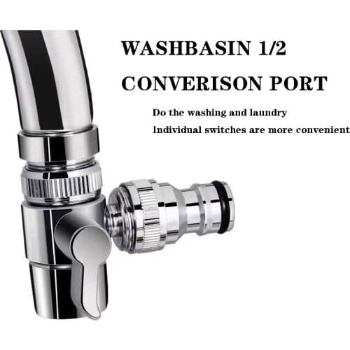 22*1 1/2 Faucet Valve Diverter Adapter Kitchen Brass Faucet Splitter Diverter Home Bathroom Water Tap Sink Valve
