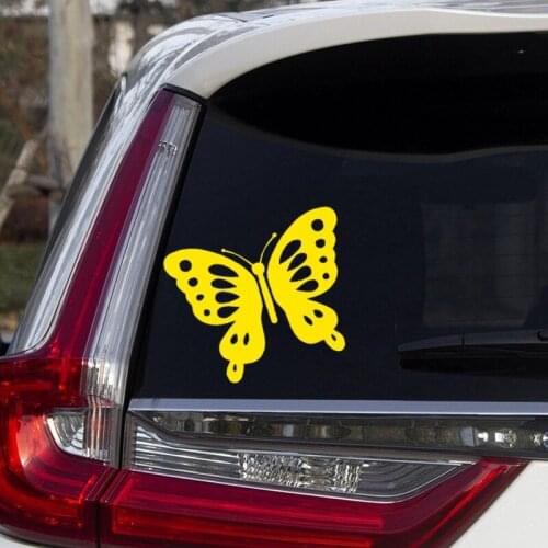 Car Stickers Butterfly Beautiful Lovely Creative Decals Decorat For Tail Fuel Tank Cap Windshield Auto Tuning Styling Vinyls D40