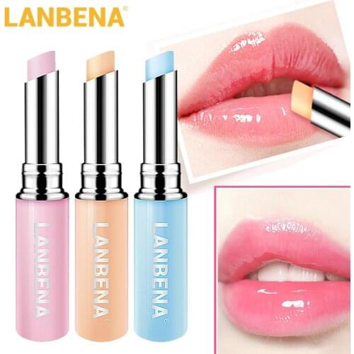 LANBENA Chameleon Lip Balm Rose Hyaluronic Acid Moisturizing Nourishing Lip Plumper Lip Lines Natural Extract Makeup Lipstick