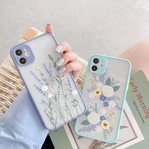 Phone Case for Apple Iphone12 Pro Max Flower Series XR Precision Hole XS/i7 Plus Iphone 11 Cases for Women