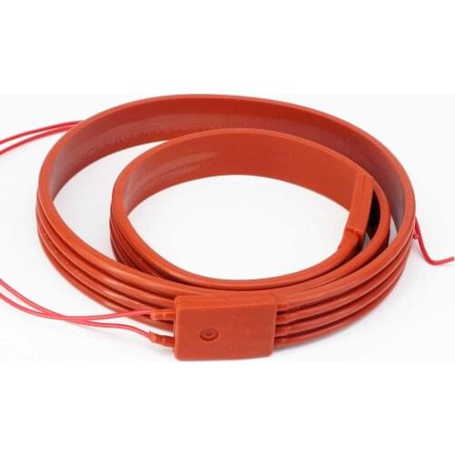 Cheap 12V DC 25x1000mm 100W Waterproof Flexible Silicone Rubber Heater Heating Belt Unfreezer for Pipeline Electrical Wires