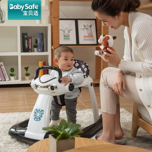 Baby Walker Multi-functional Rollover 6 / 7 - 18 Months Baby Boy Hand Push Can Sit Girls and Childrens Car