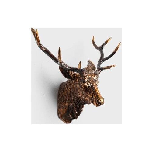 Retro Creative Home Hanging Resin Deer Head Animal Head Wall Hanging Sheep Head
