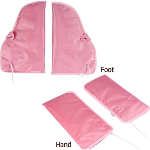 Electric Therapeutic Mitts Hands Feet Wax Therapy For Paraffin Manicure Waxing Skin Mate Professional SPA Treatment Heat Mittens