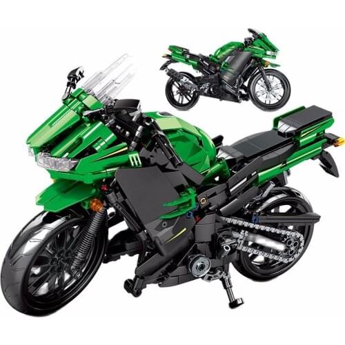 SEMBO City Off-road Motorbike MOC Model Building Blocks Creator technical Racing Car Motorcycle Bricks Gifts Toys For Children