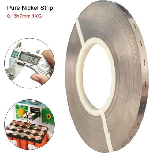 1KG Pure Nickel Strip 0.15*7mm Lithium Battery Pack Welding Nickel Belt For 18650 Batteries High Purity Connecting Nickel Tape